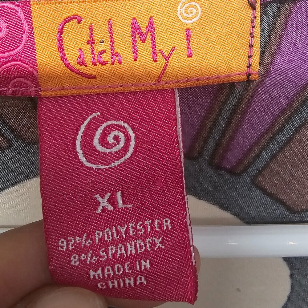 Catch My I Dress Purple Floral Retro Y2K Mod XL - Picture 9 of 12